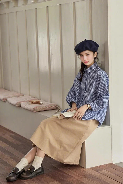 裁缝学苑AS481翻领长袖衬衫纸样女装衬衣上衣版型样板图纸 商品图5