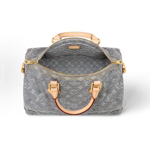 顶级免税版 VIP专柜体验 收到即官网同样 Lv Speedy Soft30 灰牛仔丹宁枕头包 不挑人 高级又慵懒还很轻盈 日常、旅行都适合! 商品图3