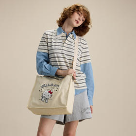 银座 X Hello Kitty联名系列大容量手提斜挎托特帆布包24001系列