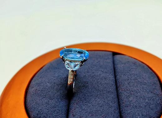 海蓝宝宝石戒指 商品图4