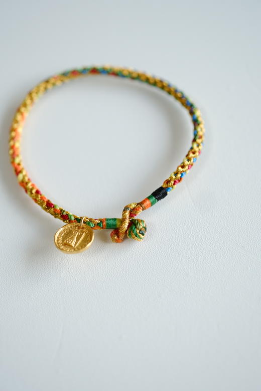 米马杂货 纯手工编制 五彩手机链 925银镀金雷锋塔与粽子 商品图13