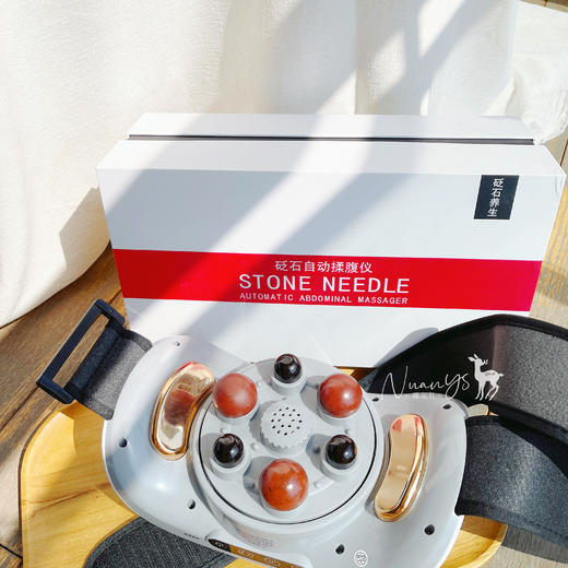 【全家舒适体验 红光热敷 肠胃护理 缓解酸痛 暖宫活桖 消肚腩】砭石自动按摩仪 MASSAGER 商品图3