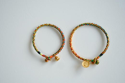 米马杂货 纯手工编制 五彩手机链 925银镀金雷锋塔与粽子 商品图8