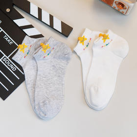 【6双6折】女士夏季薄款袜子春夏运动短筒袜休闲女袜舒适棉袜【2双装 2512305】