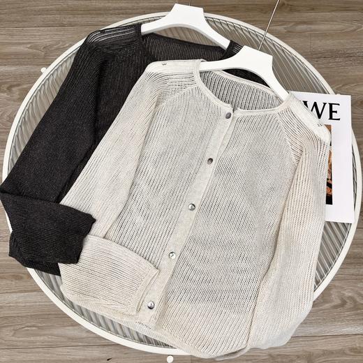 直发【A905】天丝莱赛尔亚麻手工镂空针织空调衫防晒衫 商品图5