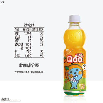 可口可乐（Coca-Cola）美汁源酷儿 Qoo 橙味果汁饮料 450ml*12瓶 新老包装随机发货 商品图4