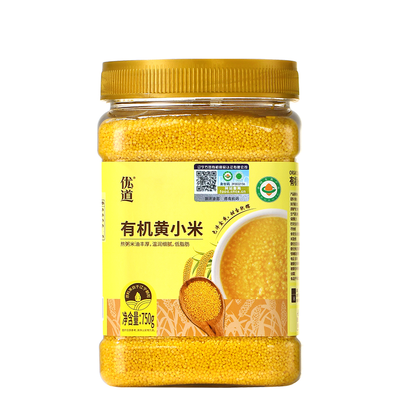 【武汉-蔡甸】优道有机黄小米750g/750g*2
