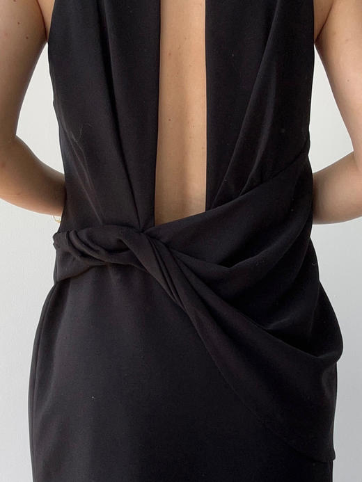 VC｜SS25019 Shanti draped back dress [连衣裙  黑 / 米白 / 粉 ] 商品图2