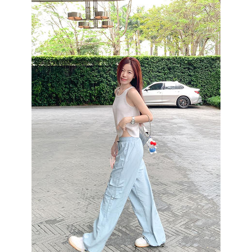 <曾小咸推荐>4.5现货秒杀！微信超特价！美式宽松工装休闲裤 日常159.99 立减70 秒杀89.99！吊带背心秒杀39.99/件！ 商品图4