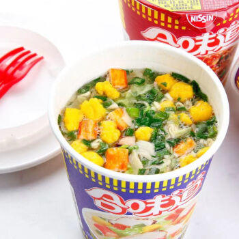 日清方便面合味道海鲜风味代餐零食夜宵泡面76g*12杯装箱装 /粮油调味 /方便食品 /方便面 商品图3