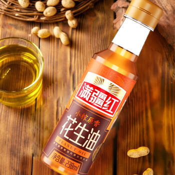 满疆红 食用油 小榨原香花生油238ml*12整箱装 家庭实惠锁鲜装 /粮油调味 /食用油 /花生油 商品图1