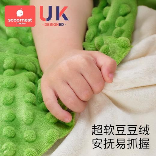 科巢儿童手握防惊跳婴儿安抚玩偶哄睡神器豆豆绒可入口绑带可抓握 商品图3