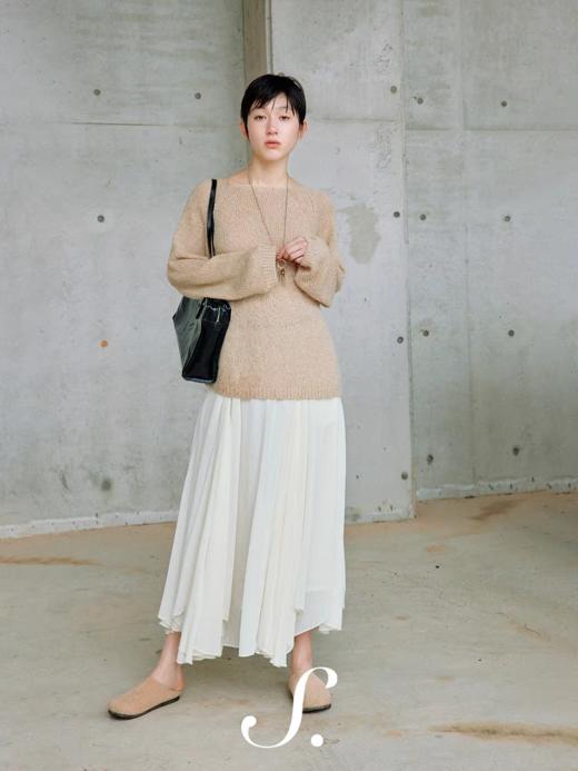 shyshystill/shy202411019/多层纱质叠合不规则飘逸裙摆双腰头半裙 商品图3