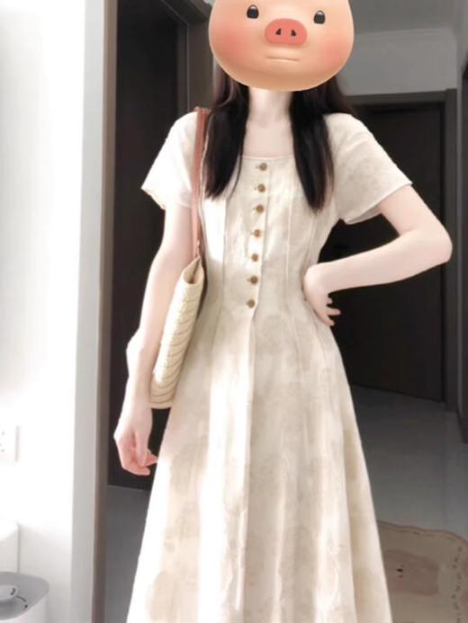 裁缝学苑AS475 方领小众设计短袖连衣裙纸样裙子女装打版裁样板图 商品图1