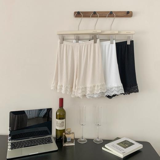 老米优品🎈 3-5天 ! 2条包邮。加大版！《冰爽螺纹蕾丝少女安全裤》少女心满满！精致又柔软，可以当家居裤~ K250514A 商品图10