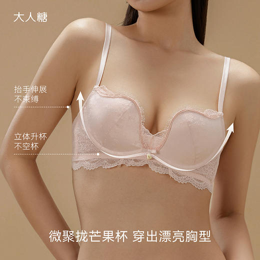 月光曲微调型文胸|聚拢升杯 法式缎面文胸 商品图1