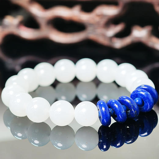 易祈吉祥五行补金系列和田玉青海料手链文青金石饰品送礼手串礼物 商品图2