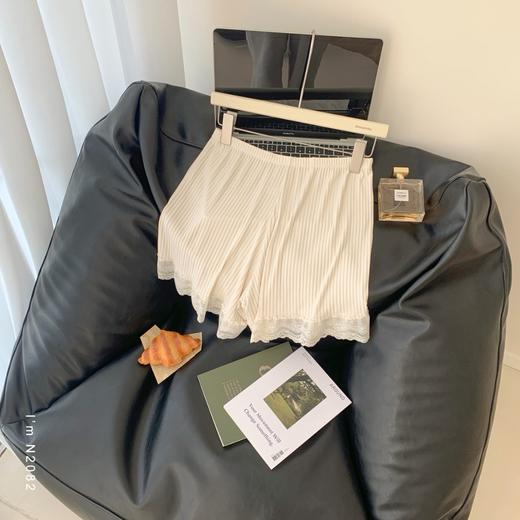 老米优品🎈 3-5天 ! 2条包邮。加大版！《冰爽螺纹蕾丝少女安全裤》少女心满满！精致又柔软，可以当家居裤~ K250514A 商品图2