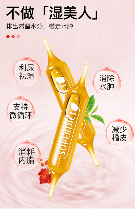 【清仓好价】法国SUPERDIET舒伯妮尔燃烧脂肪排水肿口服液15ml*20瓶/盒（效期至25.11-26.3随机发） 商品图1