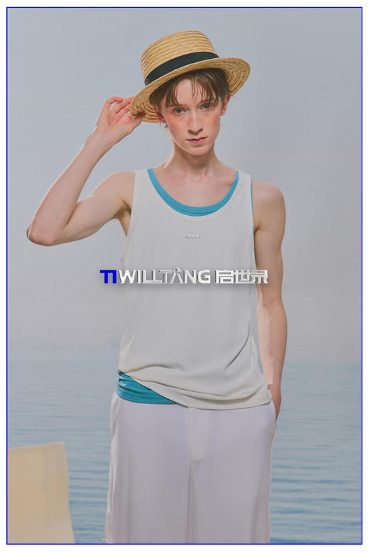 启世录TIWILLTANG“炼罄焐迹”冰感高弹百搭背心运动修身上衣男 商品图5