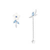 【浅蓝花语】S925纯银不对称流苏耳钉【YXS-E2427】 商品缩略图4