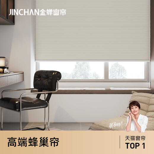 #蜂巢帘#2025金蝉免打孔蜂巢帘 商品图0