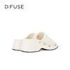 Dfuse迪芙斯2025夏季新款露趾拖鞋增高厚底坡跟凉拖一片式女鞋DFD2110024 商品缩略图7