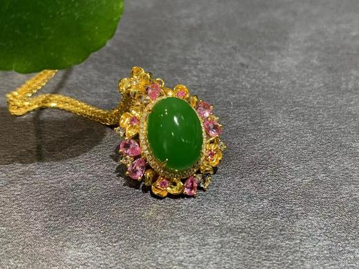 【御珠宫坊】金镶碧玉吊坠 商品图1