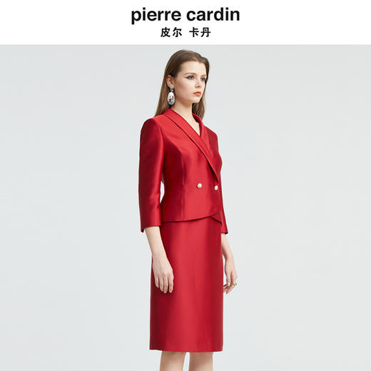 皮尔卡丹女装新款简约时尚知性礼服连衣裙P4308E4975R0 商品图1