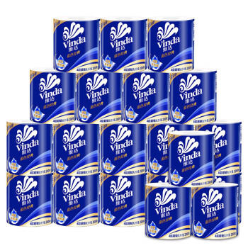 维达卷纸 蓝色经典4层200克*30卷 卫生卷筒纸 纸巾（3提共30卷） /家庭清洁/纸品 /清洁纸品 /卷纸 商品图5