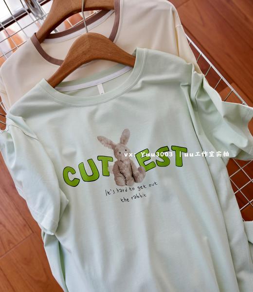 女士睡裙 纯棉套装家居服睡衣 商品图3