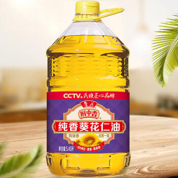 鲁花 厨中香 压榨一级葵花仁油5.43L /粮油调味 /食用油 /葵花籽油 商品图3