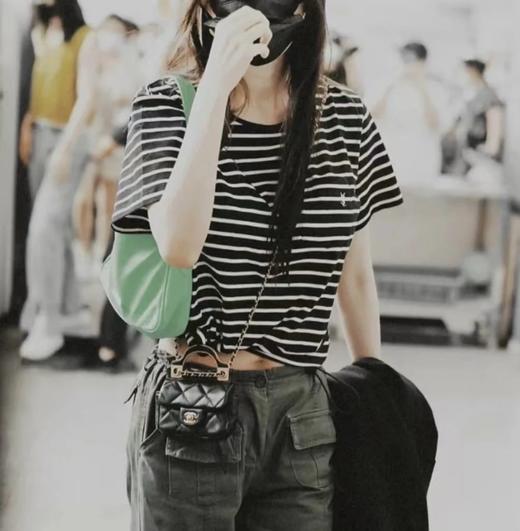 福利款  重磅渠道！杨树林条纹t  100竹节纱短袖  色织条纹面料微宽松版型 商品图2