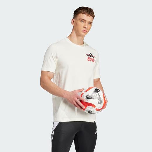 Adidas阿迪达斯FOOTBALL GRAPHIC TEE 纯棉足球运动短袖圆领T恤JD8215 商品图5