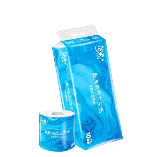 洁柔 甄选有芯卫生卷纸 无香4层*10卷/1400g/提【样品】 商品图0