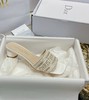 D家夏日必备一字拖小圆跟羊皮脚垫凉鞋 商品缩略图8