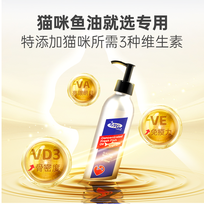 【MAG天然宠物鱼油】宠物狗狗猫咪鱼油美毛护肤减少脱毛泰迪金毛布偶缅因营养品明目护脑有助于减轻关节炎症