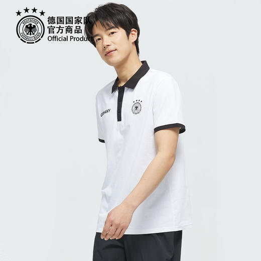 【官方正版】德国国家队 | 夏季拼色短袖简约黑白T恤通勤休闲 商品图2