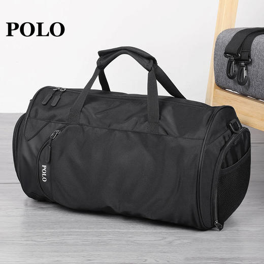 POLO旅行包男士手提行李包大容量出差旅行袋休闲单肩斜挎包男包044293 商品图1