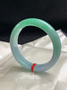 612951，58圈口，飘绿正圈平安镯，底子细腻有水头，半截绿色 商品缩略图2