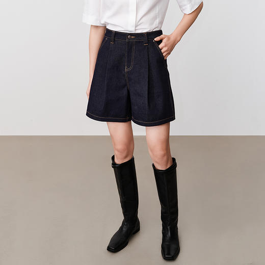 【精致原牛百慕大短裤】simplepieces夏季款SPS牛仔短裤梨形显瘦 商品图2