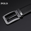 POLO 男士皮带商务休闲鳄鱼纹腰带双头层牛皮男裤带012251 商品缩略图5