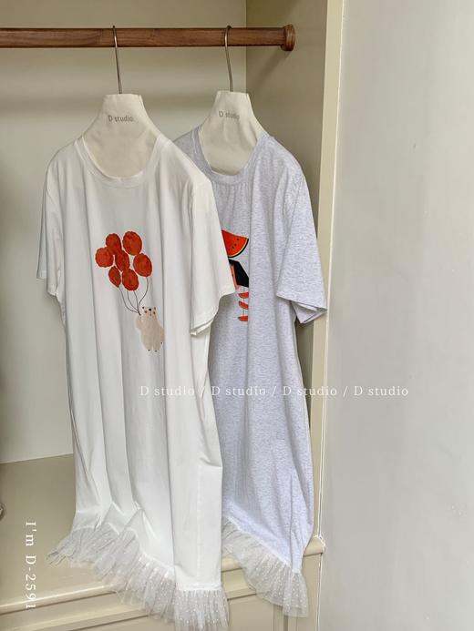 老米优品🎈 3-5天! 美翻啦！一条从早穿到晚的神仙睡裙！《纱纱花边💗蕾丝芭蕾风遛弯裙》高颜值，超舒适！Q250514A 商品图3