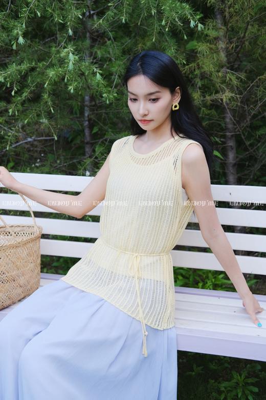 【门店同款】ENJOY夏季“后花园”镂空吊带针织衫 162495641 商品图1