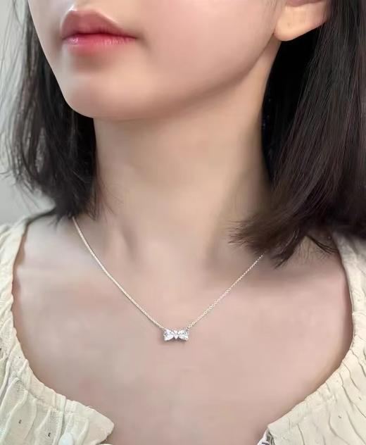 潘D拉纯银蝴蝶结项链，超级甜美~ 商品图1