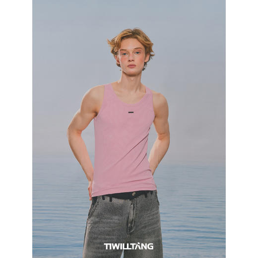 启世录TIWILLTANG“炼罄焐迹”冰感高弹百搭背心运动修身上衣男 商品图2