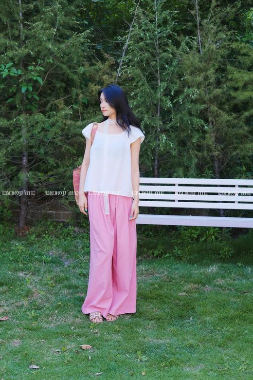 【门店同款】ENJOY夏季阔腿九分裤休闲裤 162502290 商品图0