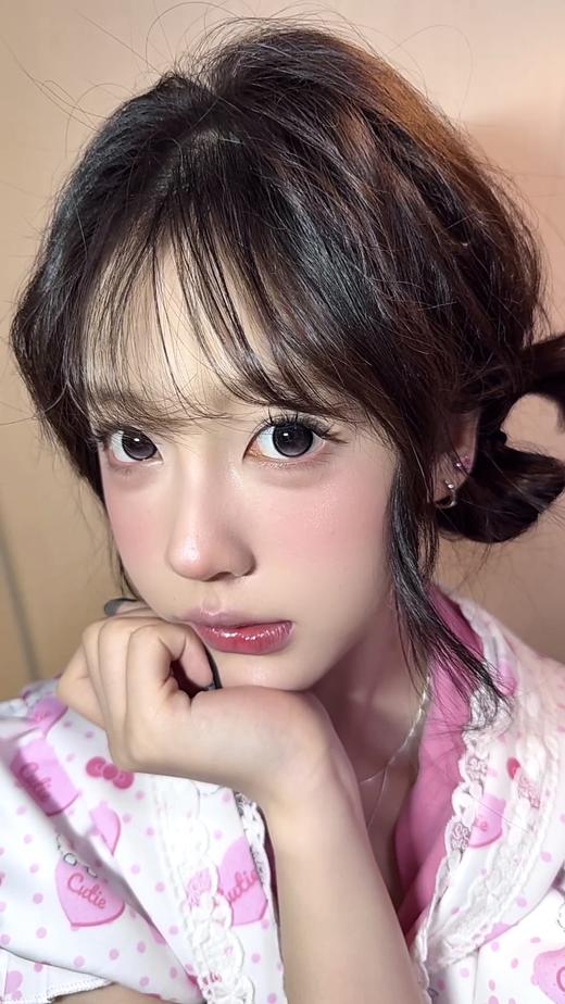 Hanawink 半年抛 黑粉扑扑 直径14.5mm着色13.7mm 商品图9