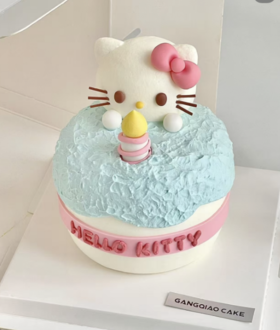hello kitty卡通蛋糕-低糖处理无添加