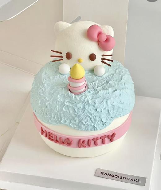 hello kitty卡通蛋糕-低糖处理无添加 商品图0